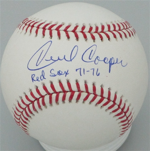 CECIL COOPER SIGNED MLB BASEBALL W/ RED SOX 71-76