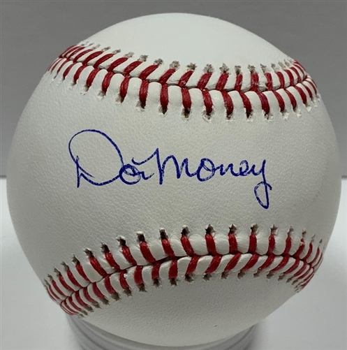 DON MONEY SIGNED OFFICIAL MLB BASEBALL - BREWERS - JSA