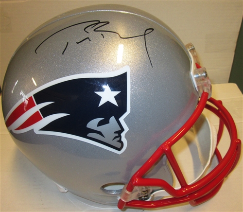 TOM BRADY SIGNED FULL SIZE REPLICA PATRIOTS HELMET