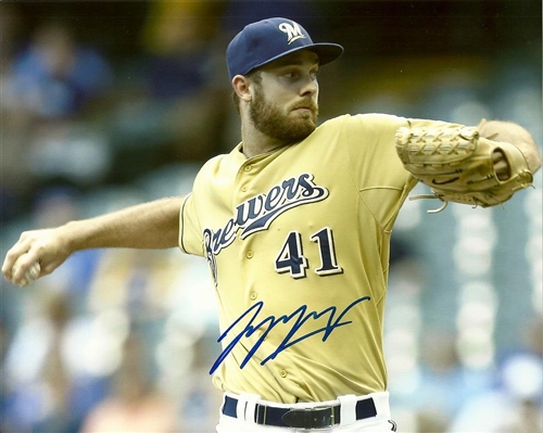 TAYLOR JUNGMANN SIGNED 8X10 BREWERS PHOTO #3