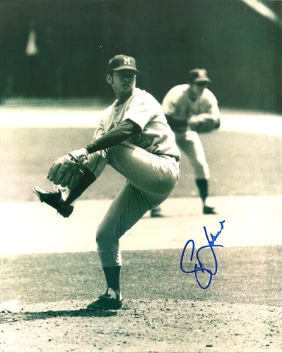 SKIP LOCKWOOD SIGNED 8X10 BREWERS PHOTO #2