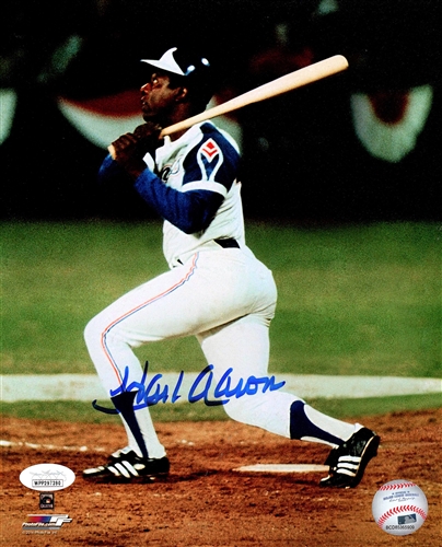 HENRY HANK AARON SIGNED 8X10 ATLANTA BRAVES PHOTO #5 - JSA