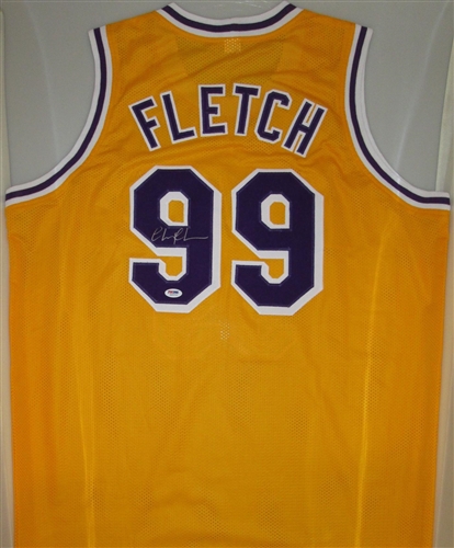 CHEVY CHASE SIGNED CUSTOM LA LAKERS FLETCH JERSEY - PSA/DNA