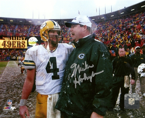 MIKE HOLMGREN SIGNED 8X10 PACKERS PHOTO #1