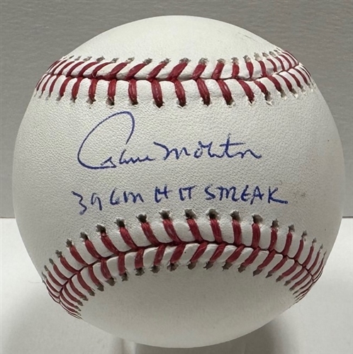 PAUL MOLITOR SIGNED MLB BASEBALL w/ 39 GM HIT STREAK - JSA