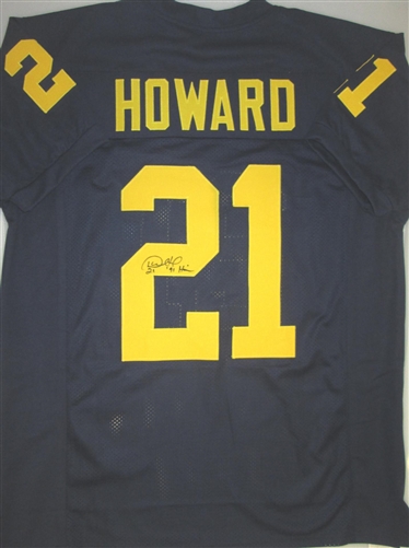 DESMOND HOWARD SIGNED MICHIGAN WOLVERINES CUSTOM JERSEY W/ 91 HEISMAN