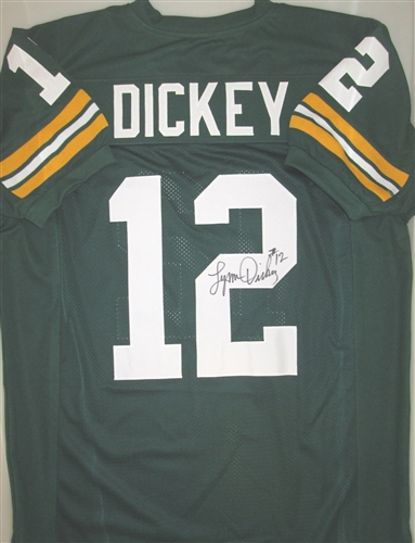 LYNN DICKEY SIGNED CUSTOM GREEN PACKERS JERSEY