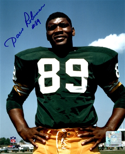 DAVE ROBINSON SIGNED 8x10 PACKERS PHOTO #1