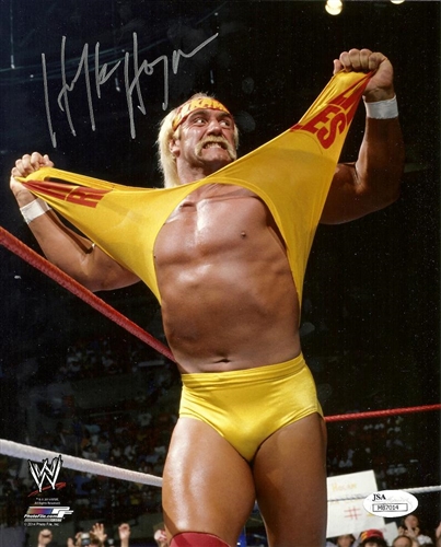 HULK HOGAN SIGNED 8X10 WWE PHOTO #1 - JSA