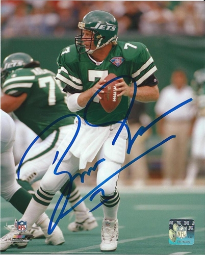 BOOMER ESIASON SIGNED 8X10 JETS PHOTO #2