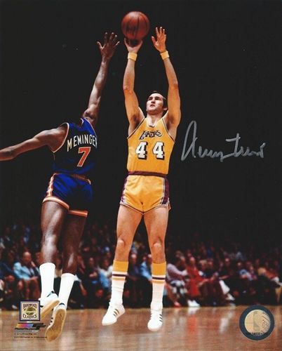 JERRY WEST SIGNED 8X10 LA LAKERS PHOTO #2