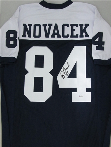 JAY NOVACEK SIGNED CUSTOM COWBOYS JERSEY - BCA