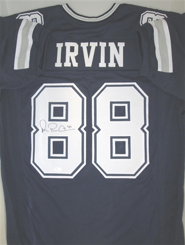 MICHAEL IRVIN SIGNED CUSTOM COWBOYS JERSEY - JSA