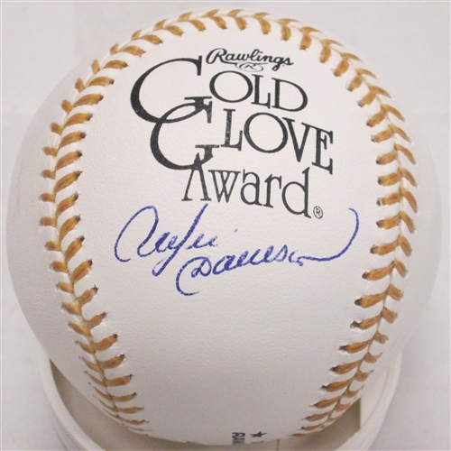 ANDRE DAWSON SIGNED OFFICIAL GOLD GLOVE LOGO BASEBALL - JSA