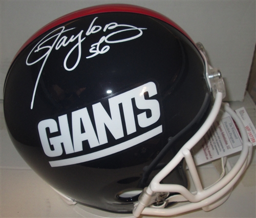 LAWRENCE TAYLOR SIGNED REPLICA GIANTS HELMET - JSA