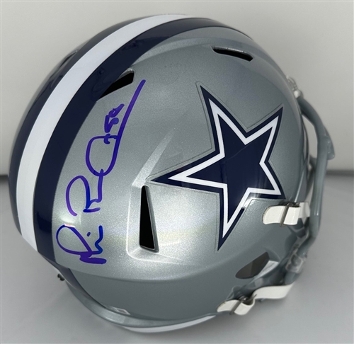 MICHAEL IRVIN SIGNED FULL SIZE COWBOYS REPLICA SPEED  HELMET - BAS