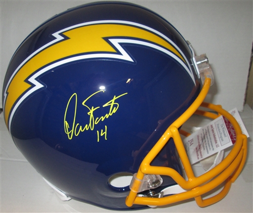 DAN FOUTS SIGNED REPLICA SD CHARGERS HELMET - JSA