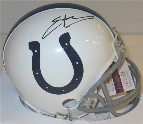 EDGERRIN JAMES SIGNED COLTS MINI HELMET - JSA