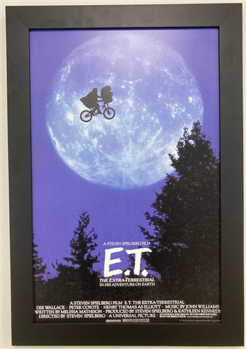 E.T. THE EXTRA-TERRESTRIAL FRAMED 11X17 MOVIE POSTER