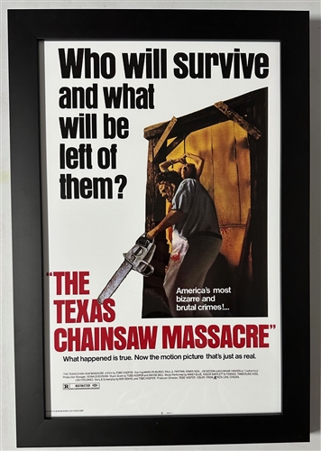 TEXAS CHAINSAW MASSACRE FRAMED 11X17 MOVIE POSTER