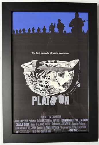 PLATOON FRAMED 11X17 MOVIE POSTER