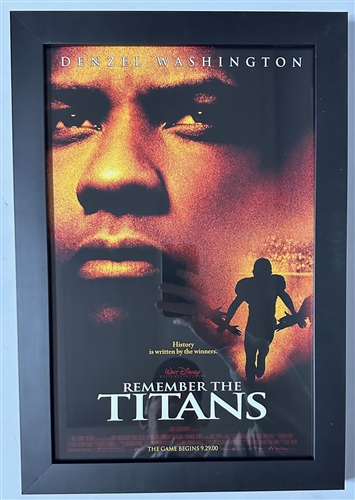 REMEMBER THE TITANS FRAMED 11X17 MOVIE POSTER