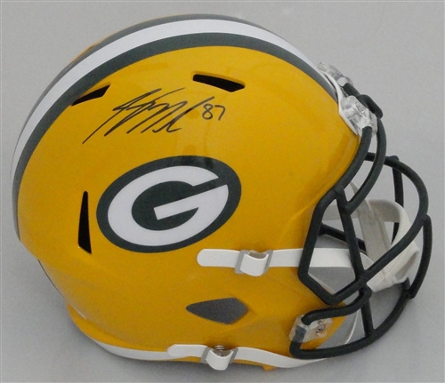 JORDY NELSON SIGNED FULL SIZE REPLICA SPEED PACKERS HELMET - JSA