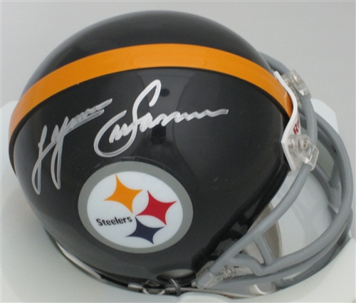 LYNN SWANN SIGNED STEELERS MINI HELMET