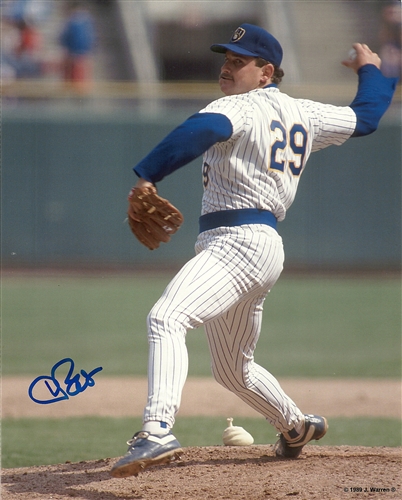 CHRIS BOSIO SIGNED BREWERS 8X10 PHOTO #3