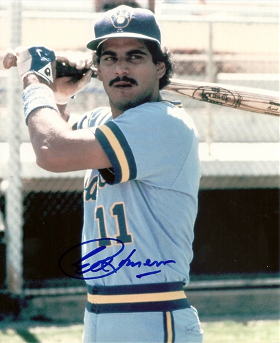 ED ROMERO SIGNED BREWERS 8X10 PHOTO #1