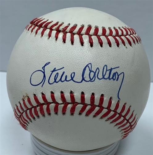 STEVE CARLTON SIGNED OFFICIAL NATIONAL LEAGUE BASEBALL - PHILLIES - JSA