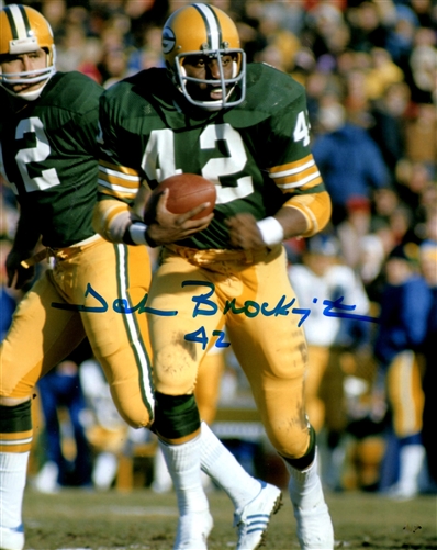 JOHN BROCKINGTON SIGNED 8X10 PACKERS PHOTO #7