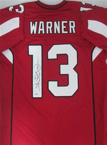 KURT WARNER SIGNED CUSTOM CARDINALS JERSEY - BECKETT