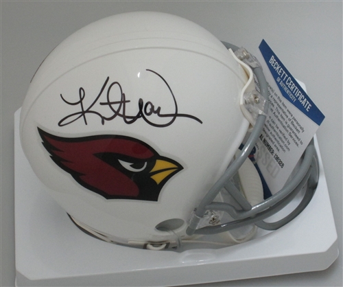 KURT WARNER SIGNED CARDINALS MINI HELMET - BECKET