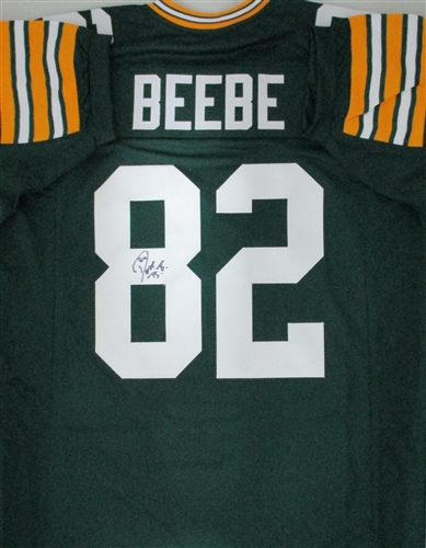 DON BEEBE SIGNED CUSTOM REPLICA PACKERS GREEN JERSEY