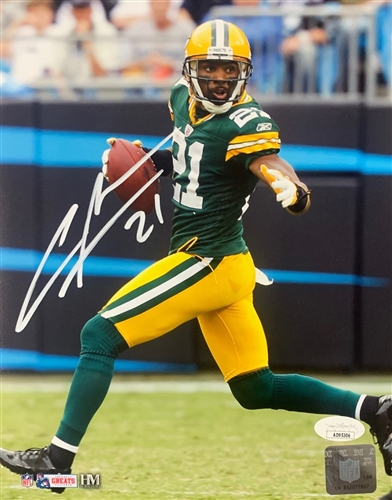 CHARLES WOODSON SIGNED 8X10 PACKERS PHOTO #1 - JSA