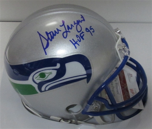 STEVE LARGENT SIGNED SEAHAWKS MINI HELMET - JSA