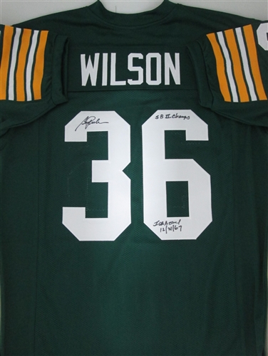 BEN WILSON SIGNED CUSTOM PACKERS JERSEY W/ SB CHAMPS