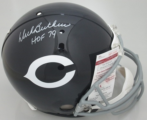 DICK BUTKUS SIGNED FULL SIZE BEARS AUTHENTIC HELMET W/ HOF- JSA