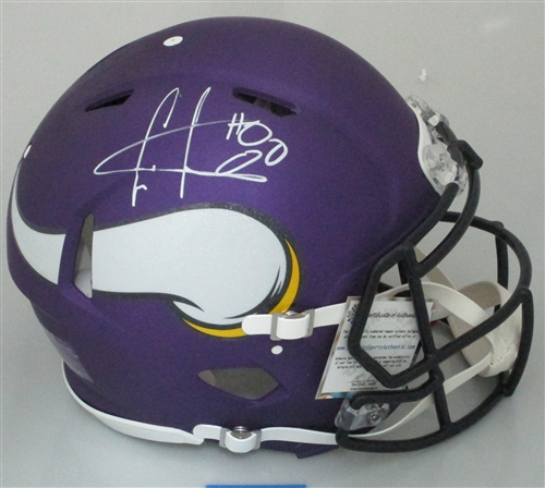 CRIS CARTER SIGNED FULL SIZE VIKINGS AUTHENTIC SPEED HELMET