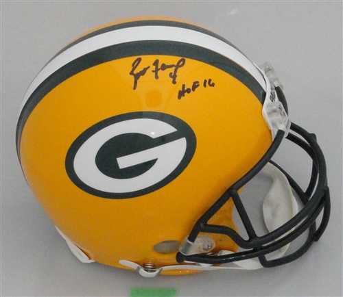 BRETT FAVRE SIGNED FULL SIZE PACKERS AUTHENTIC HELMET W/ HOF 16