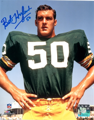 BOB HYLAND SIGNED 8X10 PACKERS PHOTO #2