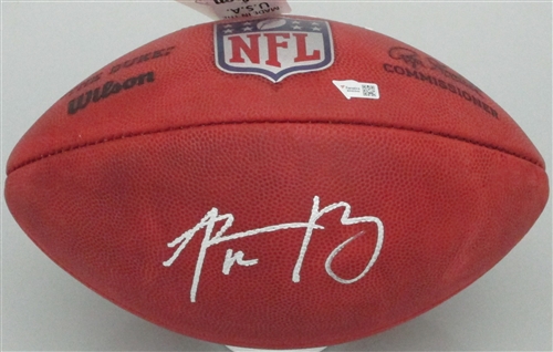 AARON RODGERS SIGNED WILSON DUKE AUTHENTIC FOOTBALL