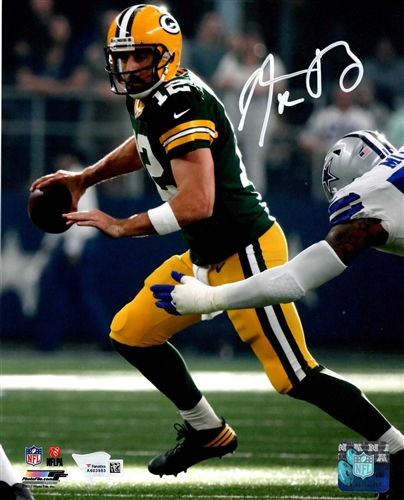 AARON RODGERS SIGNED 8X10 PACKERS PHOTO #3