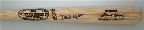 HANK AARON SIGNED LOUISVILLE SLUGGER GAME MODEL BAT - JSA