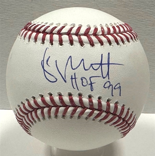 GEORGE BRETT SIGNED OFFICIAL MLB BASEBALL W/ HOF - ROYALS - JSA