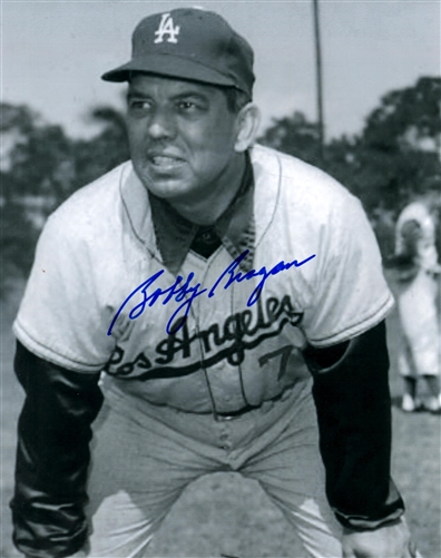 BOBBY BRAGAN (d) SIGNED 8x10 LA DODGERS PHOTO #1