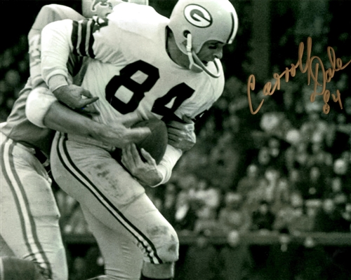 CARROLL DALE SIGNED 8X10 PACKERS PHOTO #6