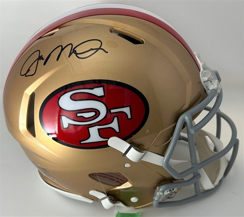 JOE MONTANA SIGNED SF 49ERS FULL SIZE AUTHENTIC SPEED HELMET - FAN