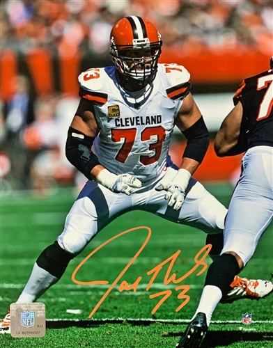 JOE THOMAS SIGNED BROWNS 8X10 PHOTO #3